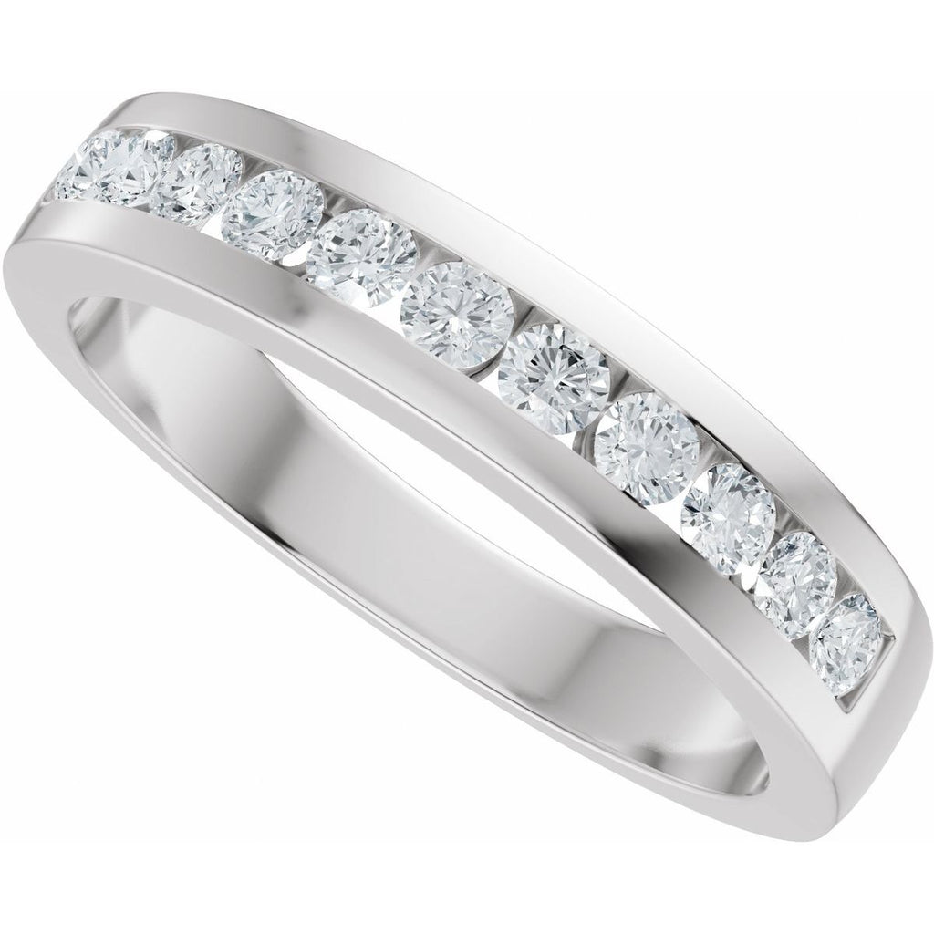 Accented Engagement Ring or Band