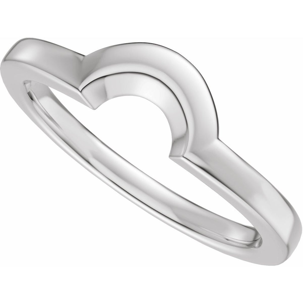 Claw-Prong Solitaire Bezel-Style Engagement Ring or Band