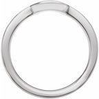 Claw-Prong Solitaire Bezel-Style Engagement Ring or Band