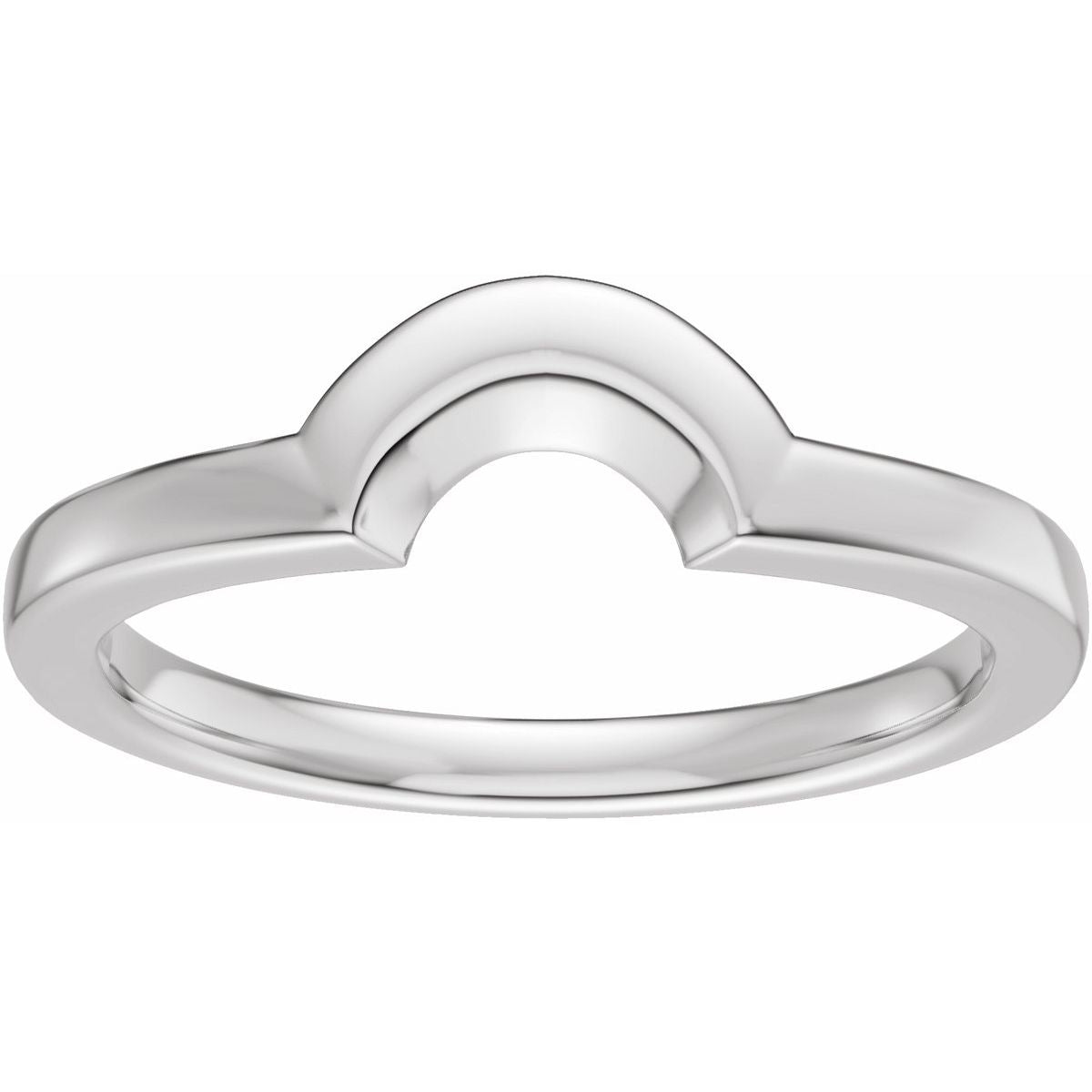 Claw-Prong Solitaire Bezel-Style Engagement Ring or Band