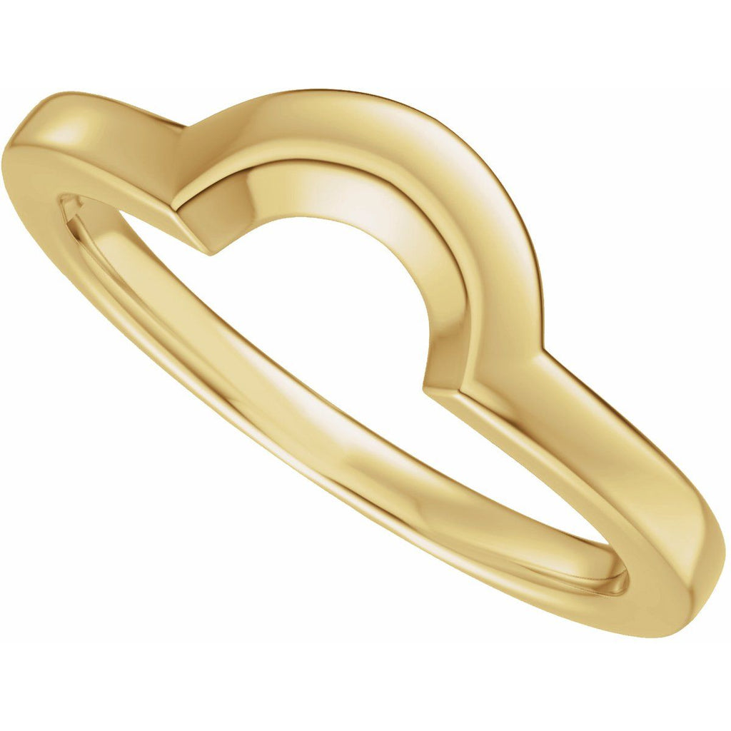 Claw-Prong Solitaire Bezel-Style Engagement Ring or Band