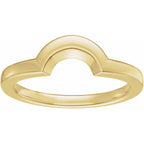 Claw-Prong Solitaire Bezel-Style Engagement Ring or Band