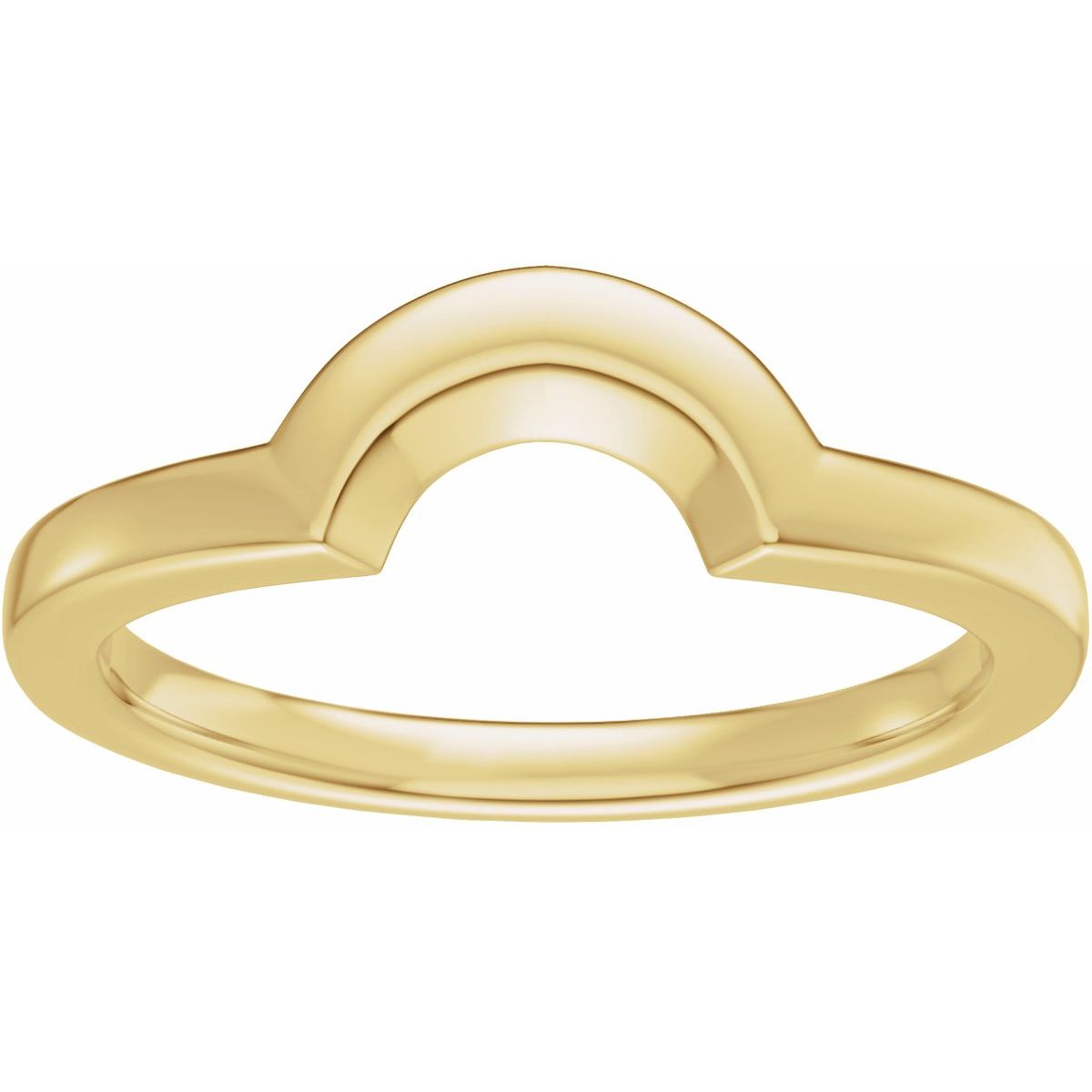 Claw-Prong Solitaire Bezel-Style Engagement Ring or Band