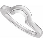 Claw-Prong Solitaire Bezel-Style Engagement Ring or Band