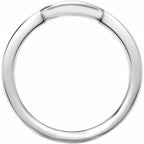 Claw-Prong Solitaire Bezel-Style Engagement Ring or Band