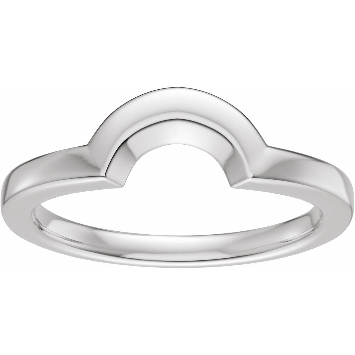 Claw-Prong Solitaire Bezel-Style Engagement Ring or Band