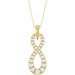 Accented Infinity-Style Necklace or Pendant