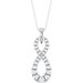 Accented Infinity-Style Necklace or Pendant