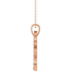 Accented Infinity-Style Necklace or Pendant