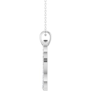 Accented Infinity-Style Necklace or Pendant