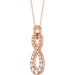 Accented Infinity-Style Necklace or Pendant