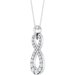Accented Infinity-Style Necklace or Pendant