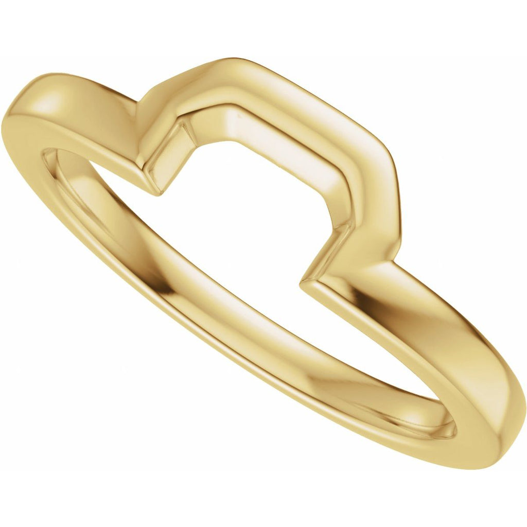 Claw-Prong Solitaire Bezel-Style Engagement Ring or Band