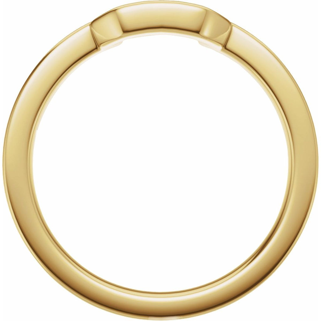 Claw-Prong Solitaire Bezel-Style Engagement Ring or Band