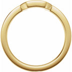 Claw-Prong Solitaire Bezel-Style Engagement Ring or Band