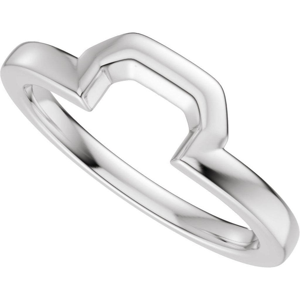 Claw-Prong Solitaire Bezel-Style Engagement Ring or Band