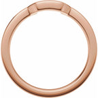 Claw-Prong Solitaire Bezel-Style Engagement Ring or Band