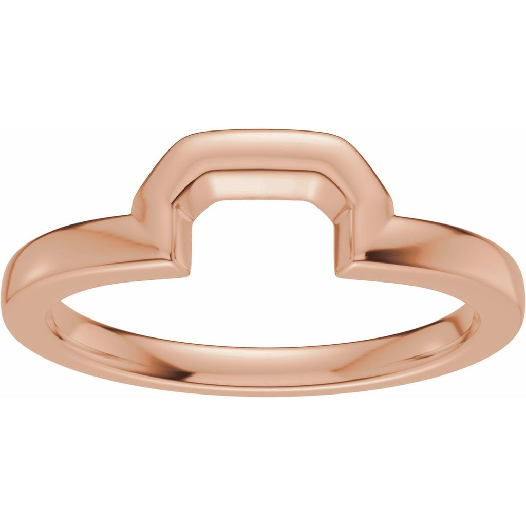Claw-Prong Solitaire Bezel-Style Engagement Ring or Band