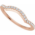 Accented Criss-Cross Engagement Ring or Band