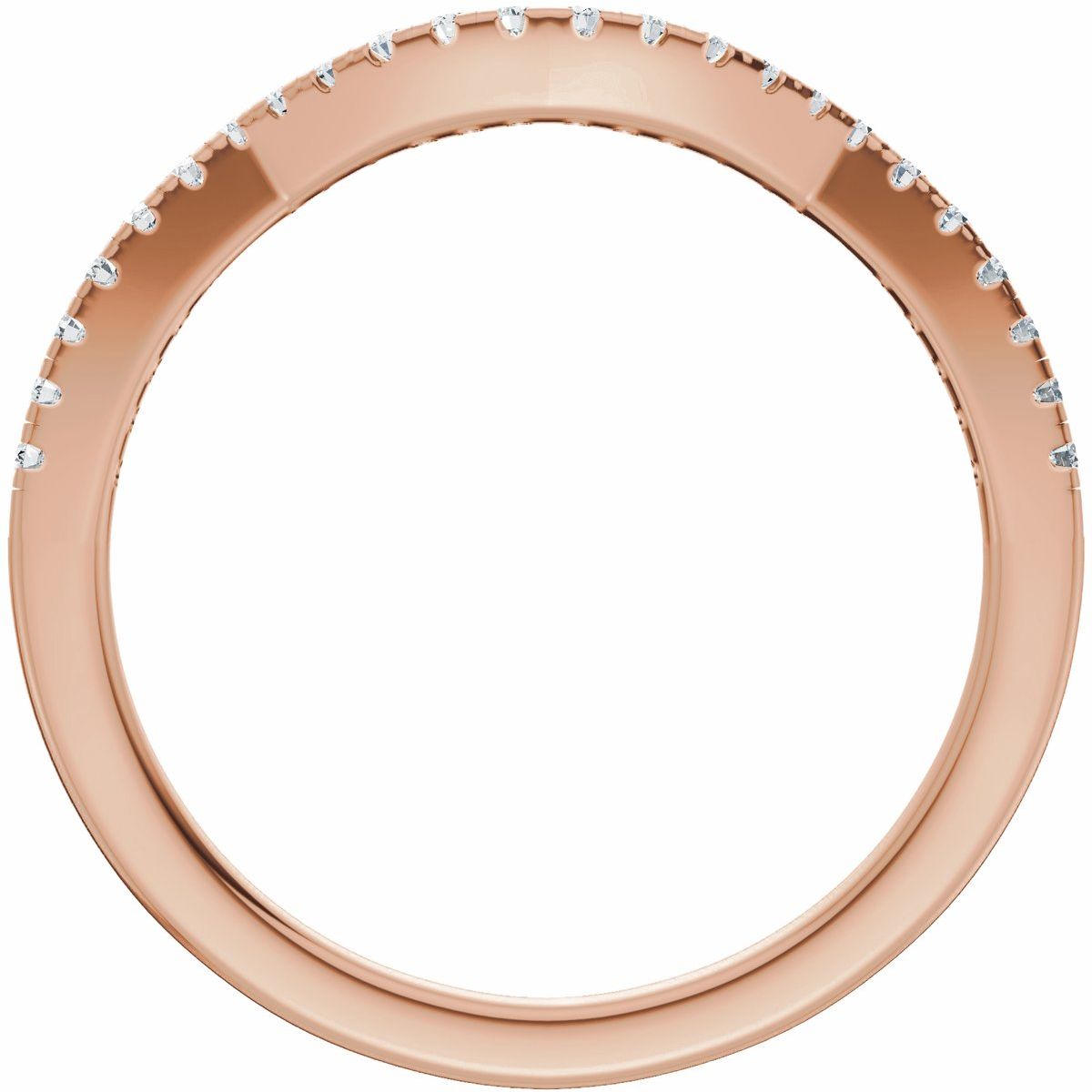 Accented Criss-Cross Engagement Ring or Band