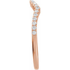 Accented Criss-Cross Engagement Ring or Band