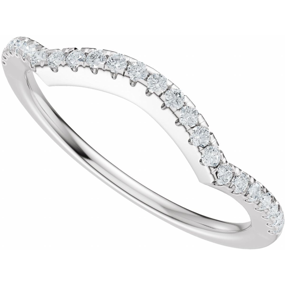 Accented Criss-Cross Engagement Ring or Band