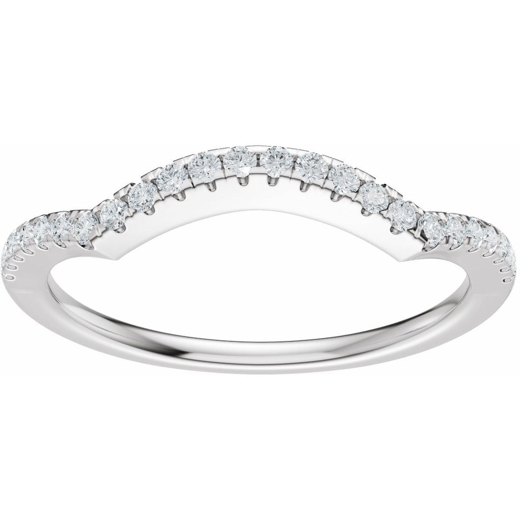 Accented Criss-Cross Engagement Ring or Band