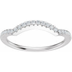 Accented Criss-Cross Engagement Ring or Band