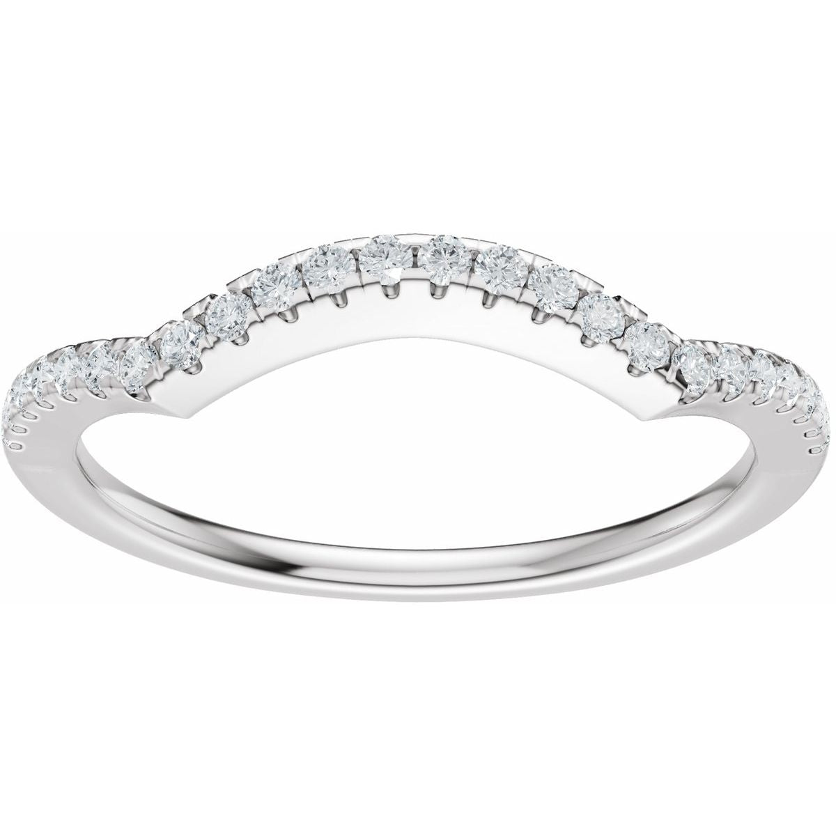 Accented Criss-Cross Engagement Ring or Band