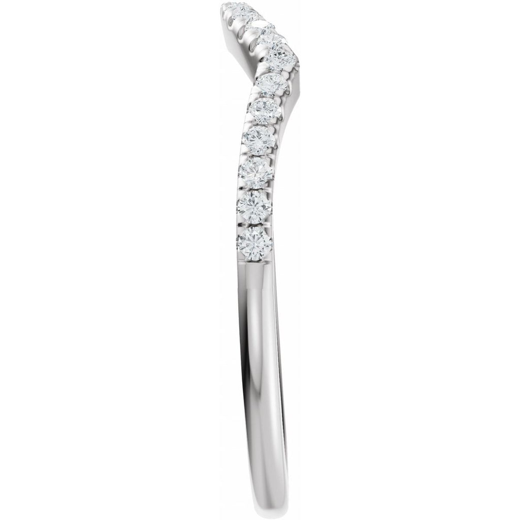 Accented Criss-Cross Engagement Ring or Band