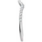 Accented Criss-Cross Engagement Ring or Band