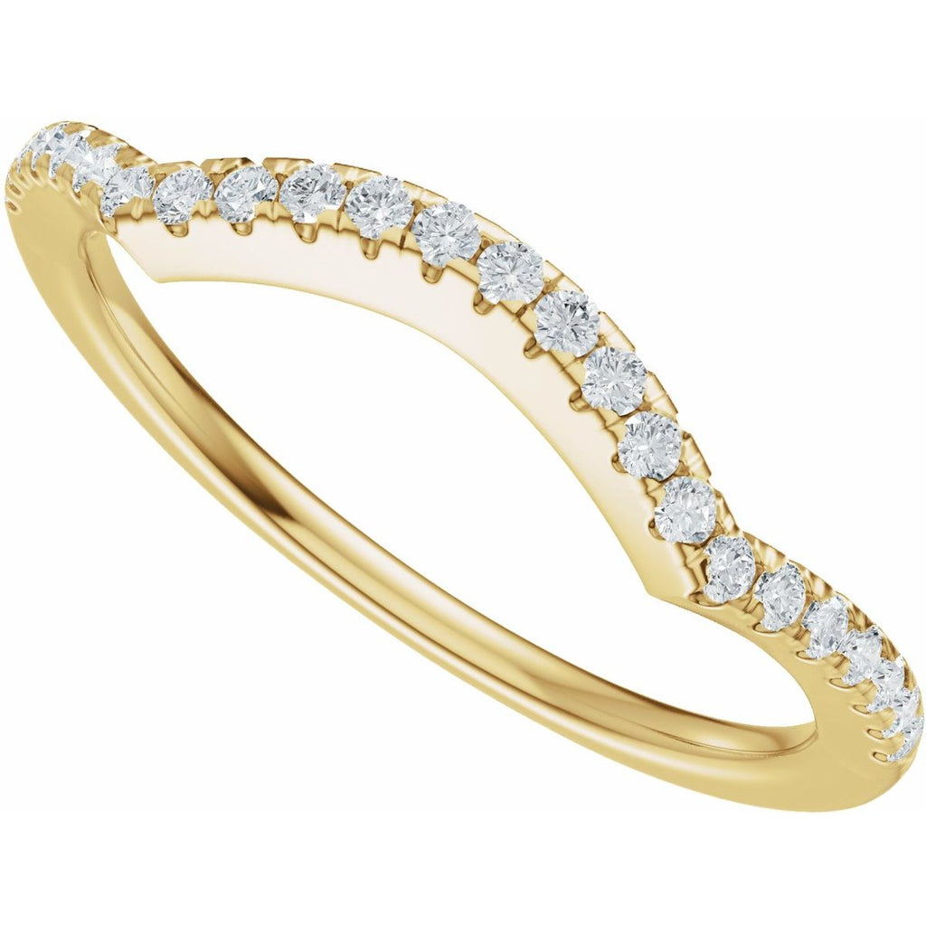 Accented Criss-Cross Engagement Ring or Band