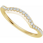 Accented Criss-Cross Engagement Ring or Band