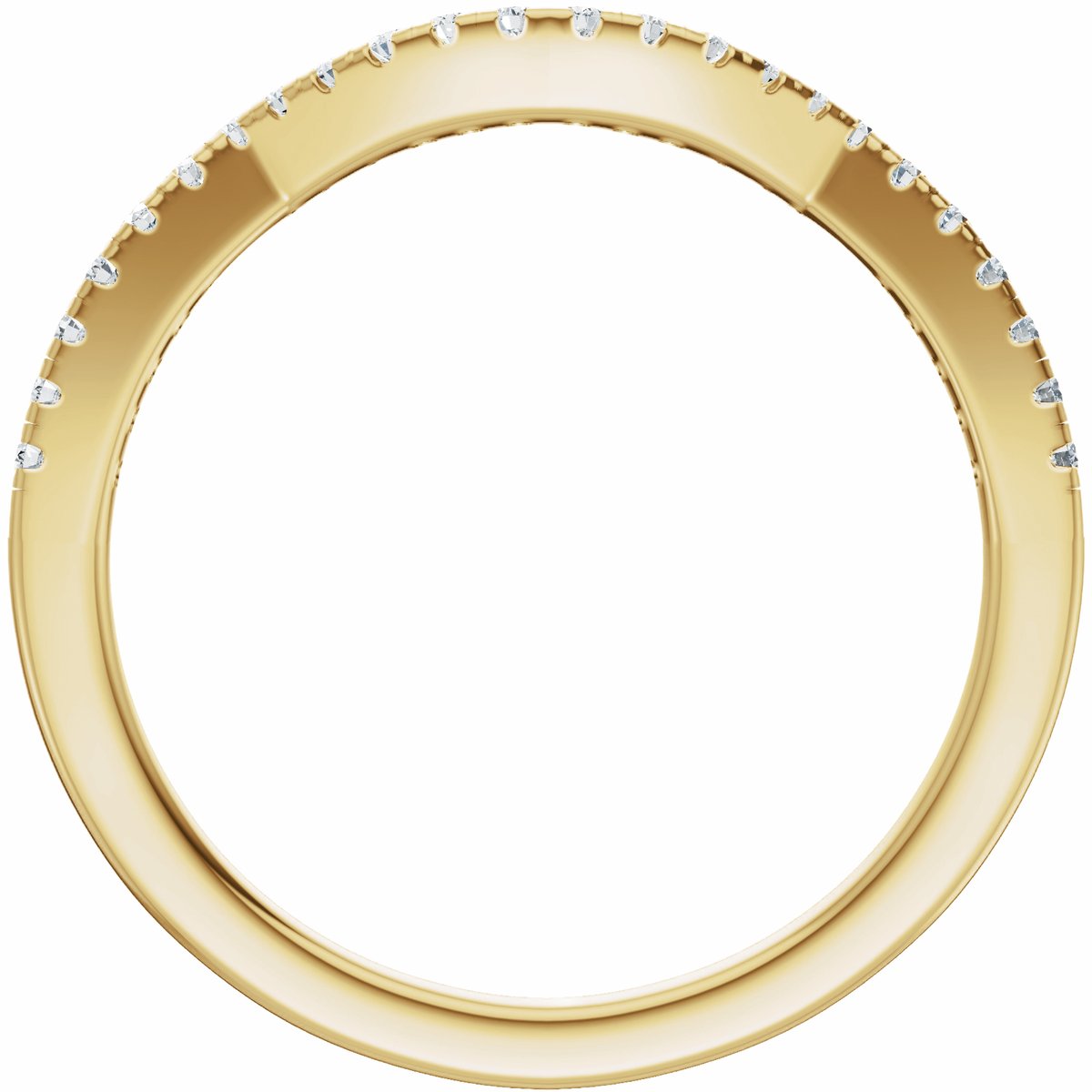 Accented Criss-Cross Engagement Ring or Band