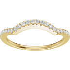Accented Criss-Cross Engagement Ring or Band