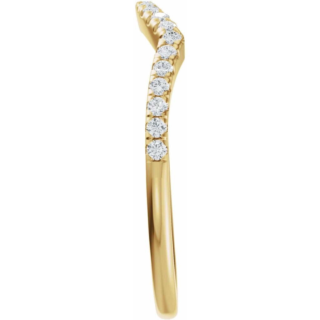 Accented Criss-Cross Engagement Ring or Band