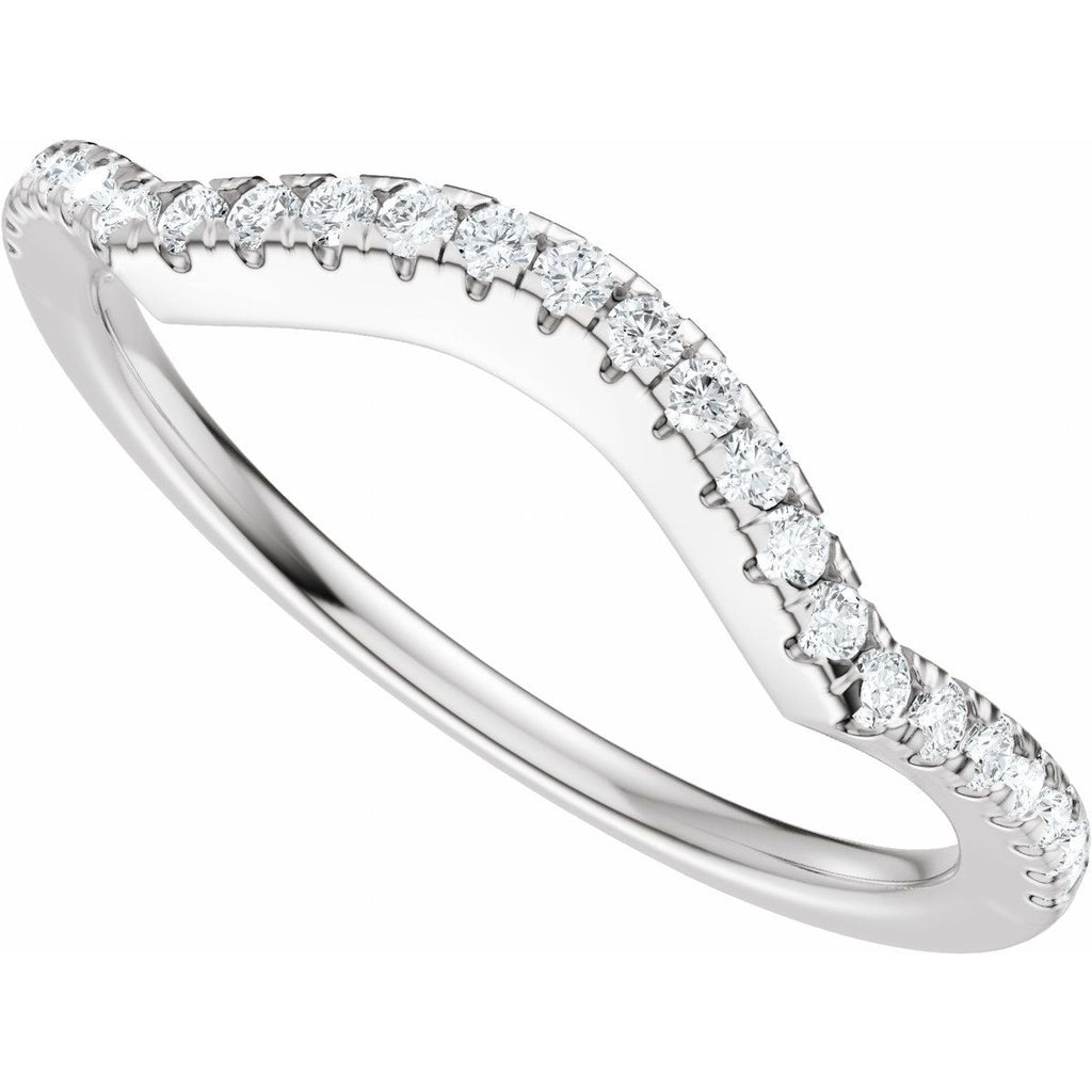 Accented Criss-Cross Engagement Ring or Band
