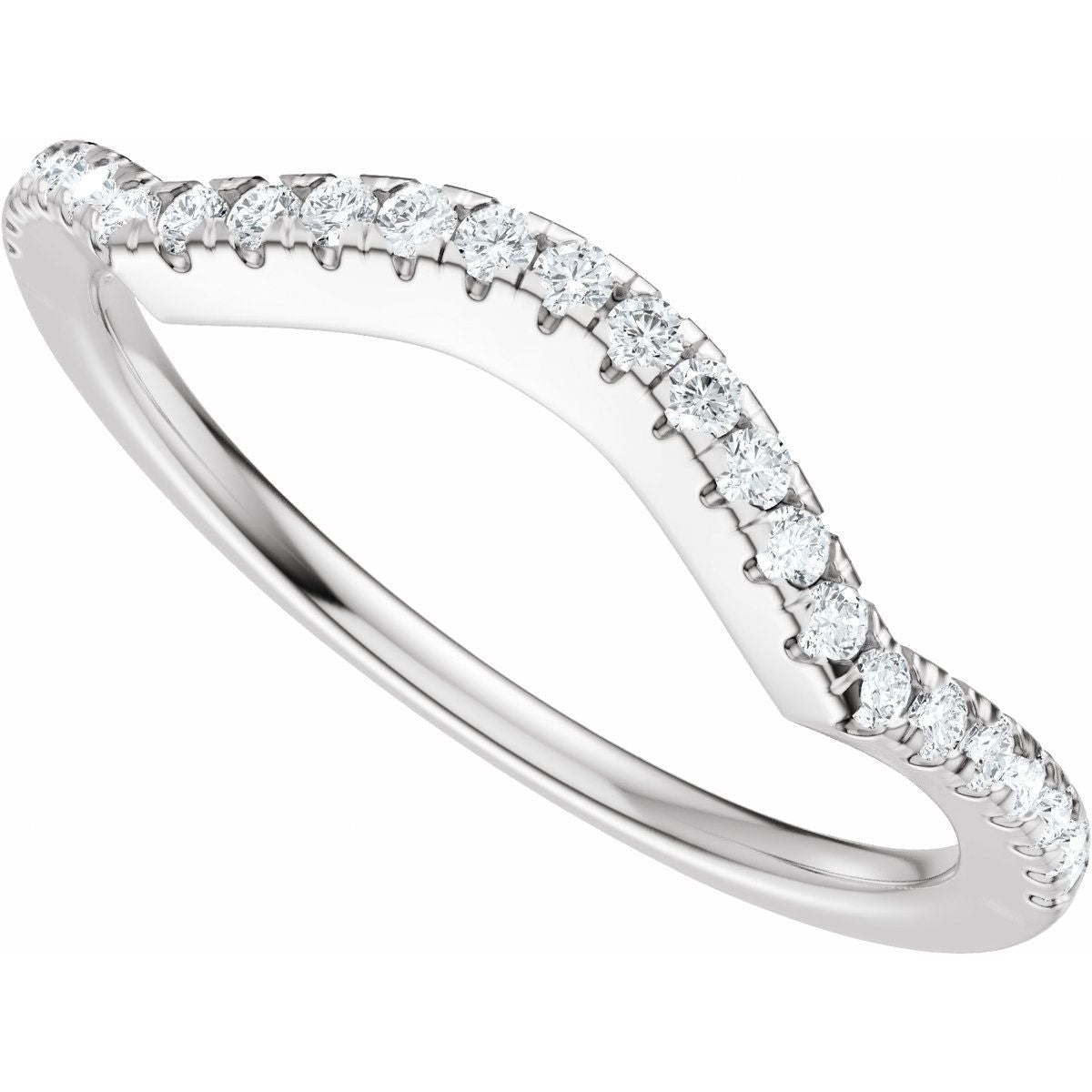 Accented Criss-Cross Engagement Ring or Band