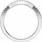 Accented Criss-Cross Engagement Ring or Band