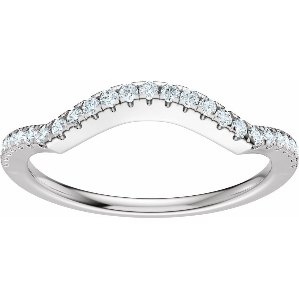 Accented Criss-Cross Engagement Ring or Band