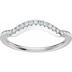 Accented Criss-Cross Engagement Ring or Band