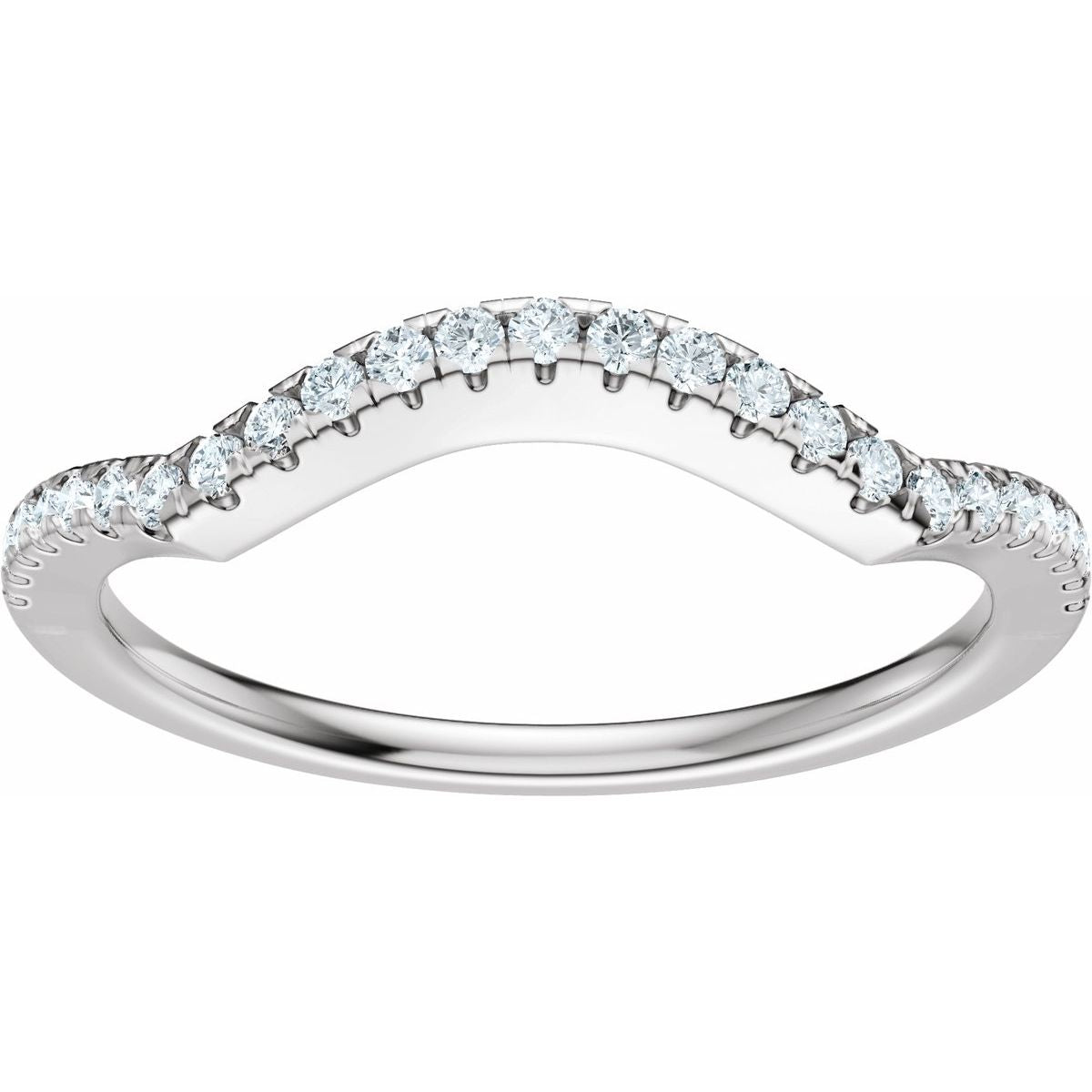 Accented Criss-Cross Engagement Ring or Band