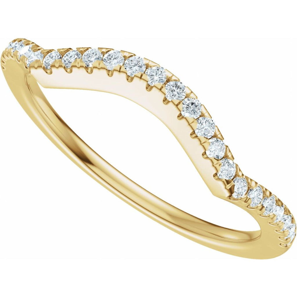 Accented Criss-Cross Engagement Ring or Band
