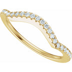 Accented Criss-Cross Engagement Ring or Band