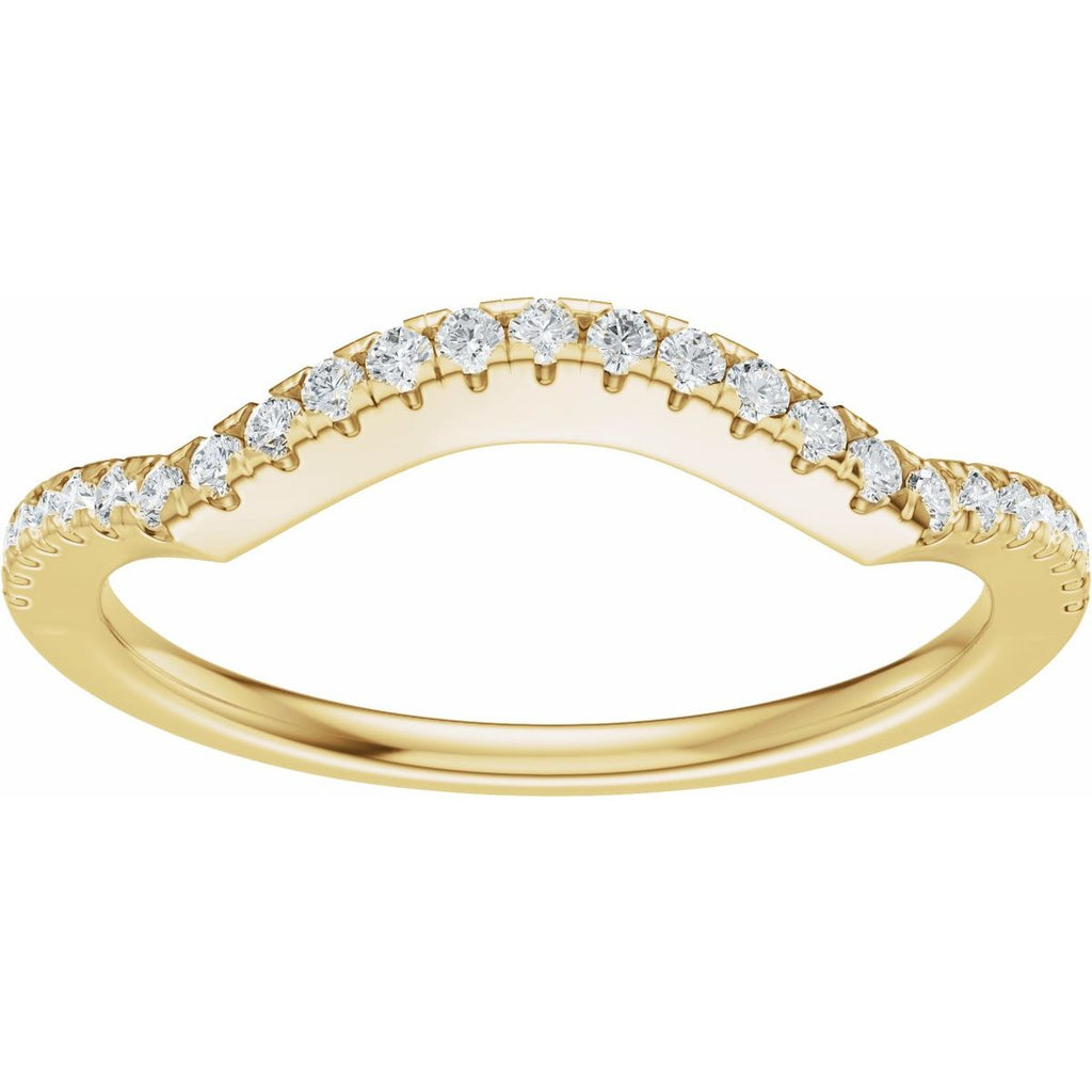 Accented Criss-Cross Engagement Ring or Band
