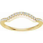 Accented Criss-Cross Engagement Ring or Band