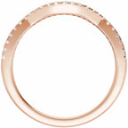 Accented Criss-Cross Engagement Ring or Band