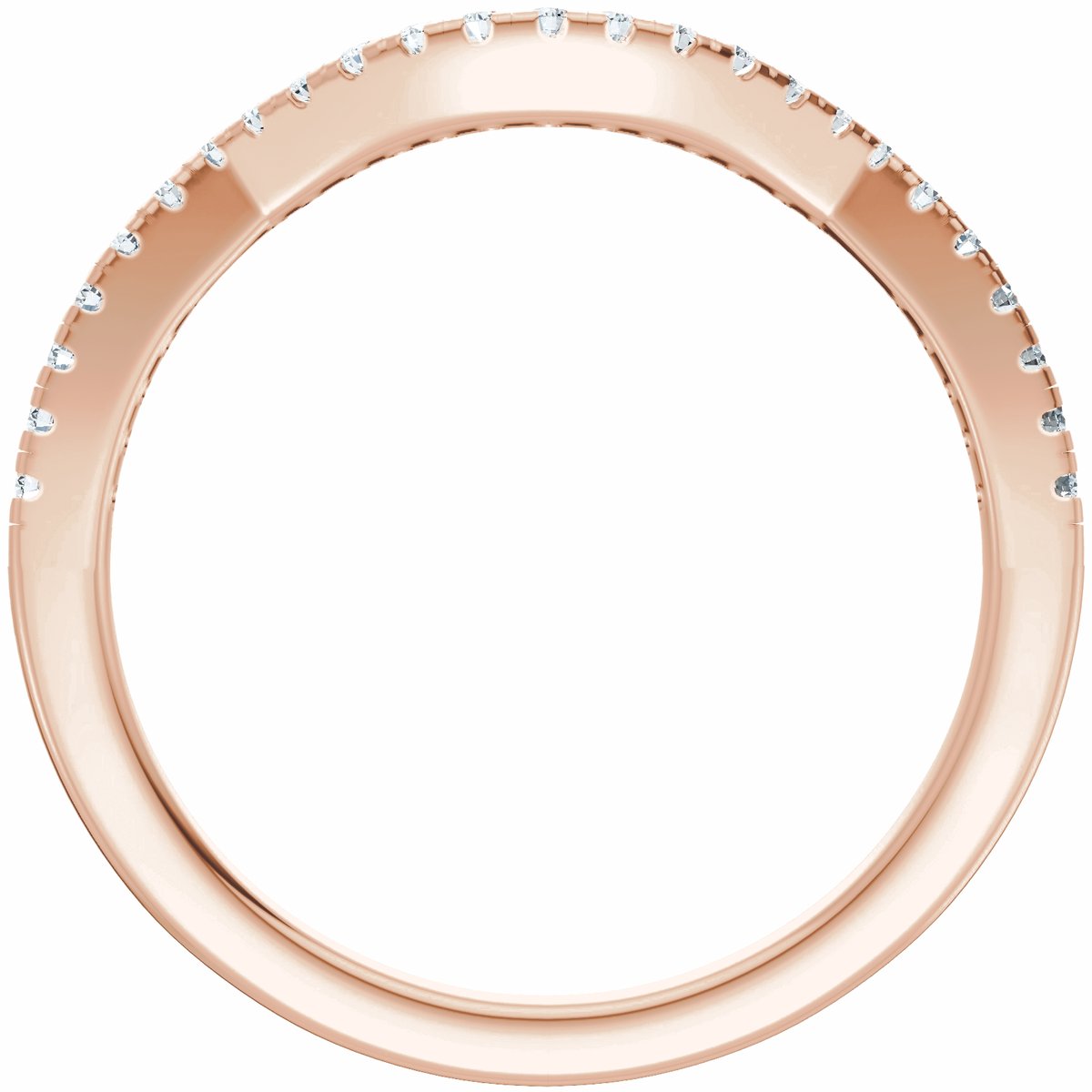 Accented Criss-Cross Engagement Ring or Band