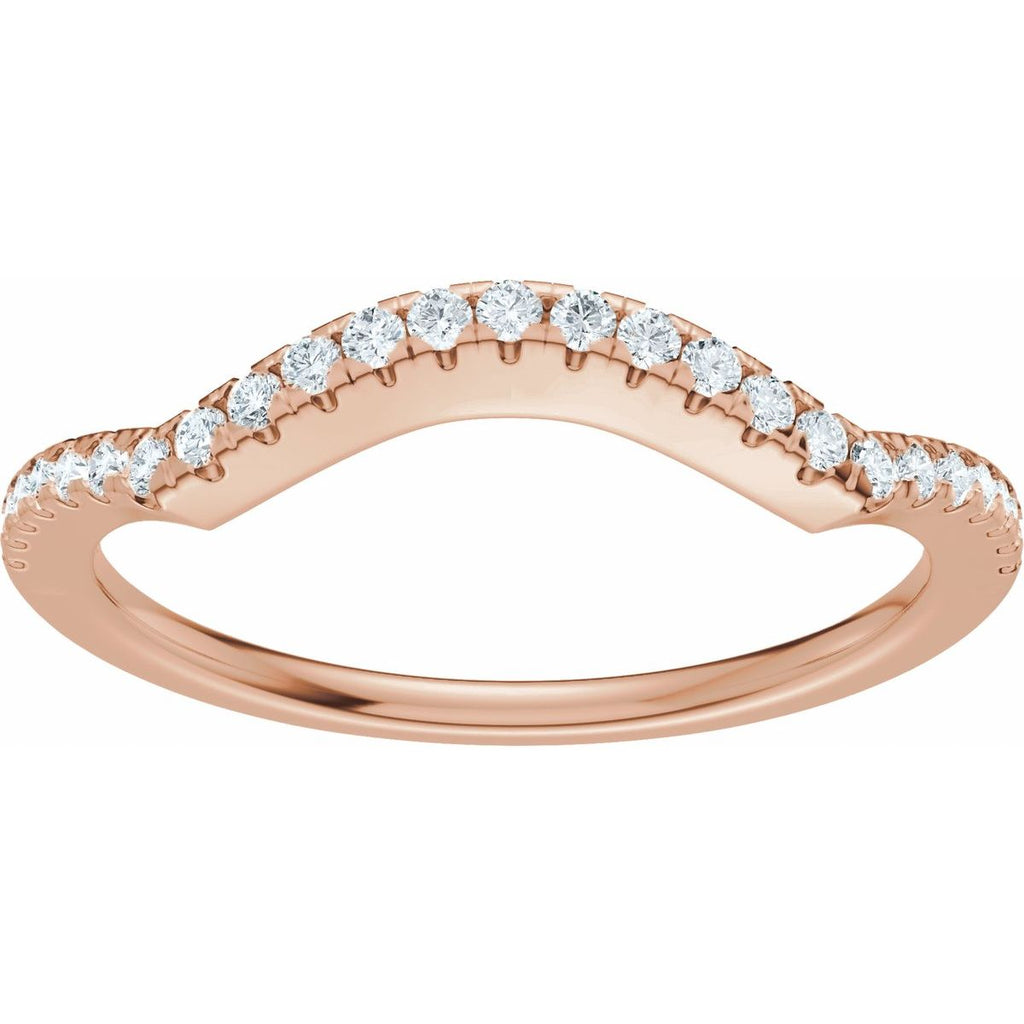 Accented Criss-Cross Engagement Ring or Band