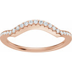 Accented Criss-Cross Engagement Ring or Band